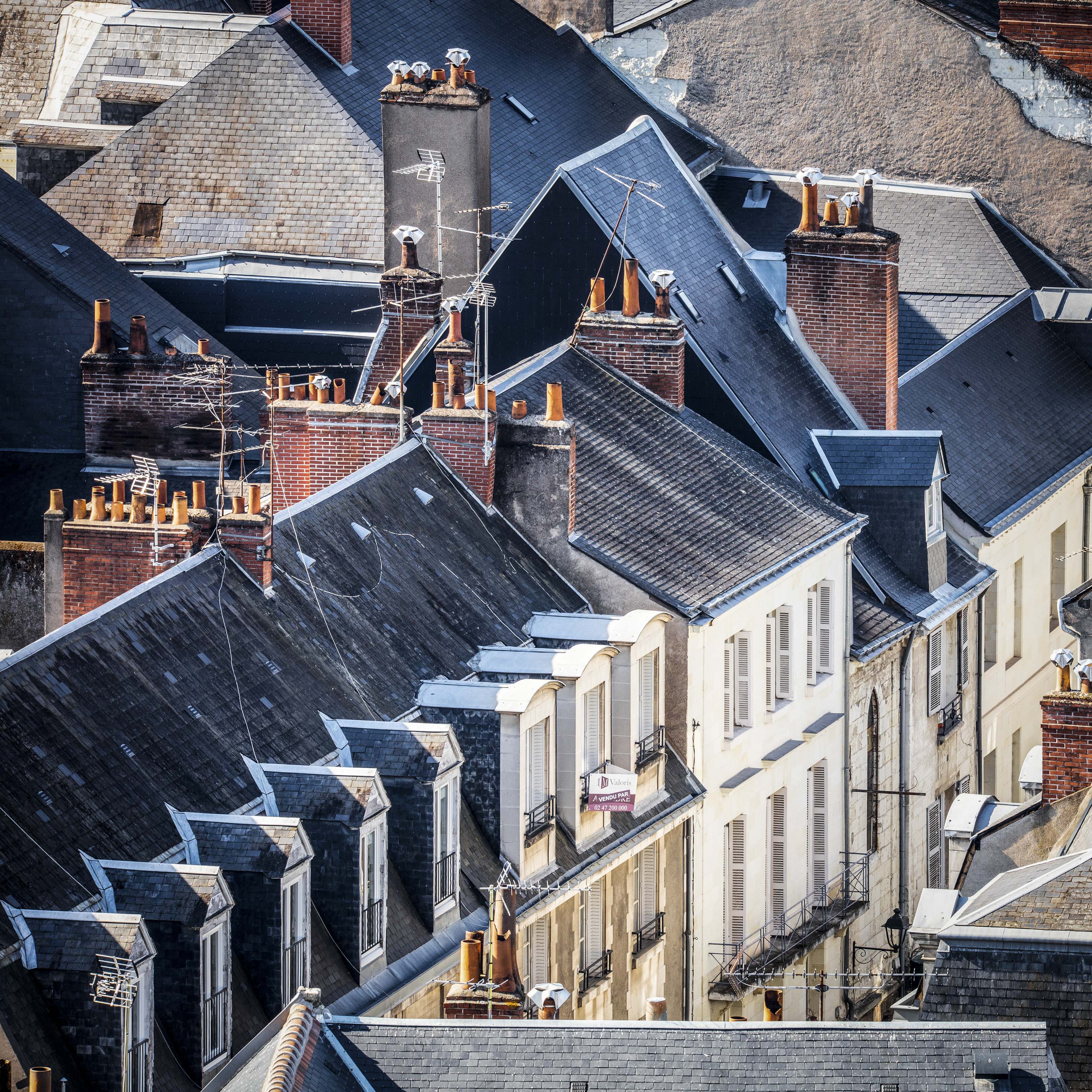 Tours, toits du quartier Colbert - Octobre 2016