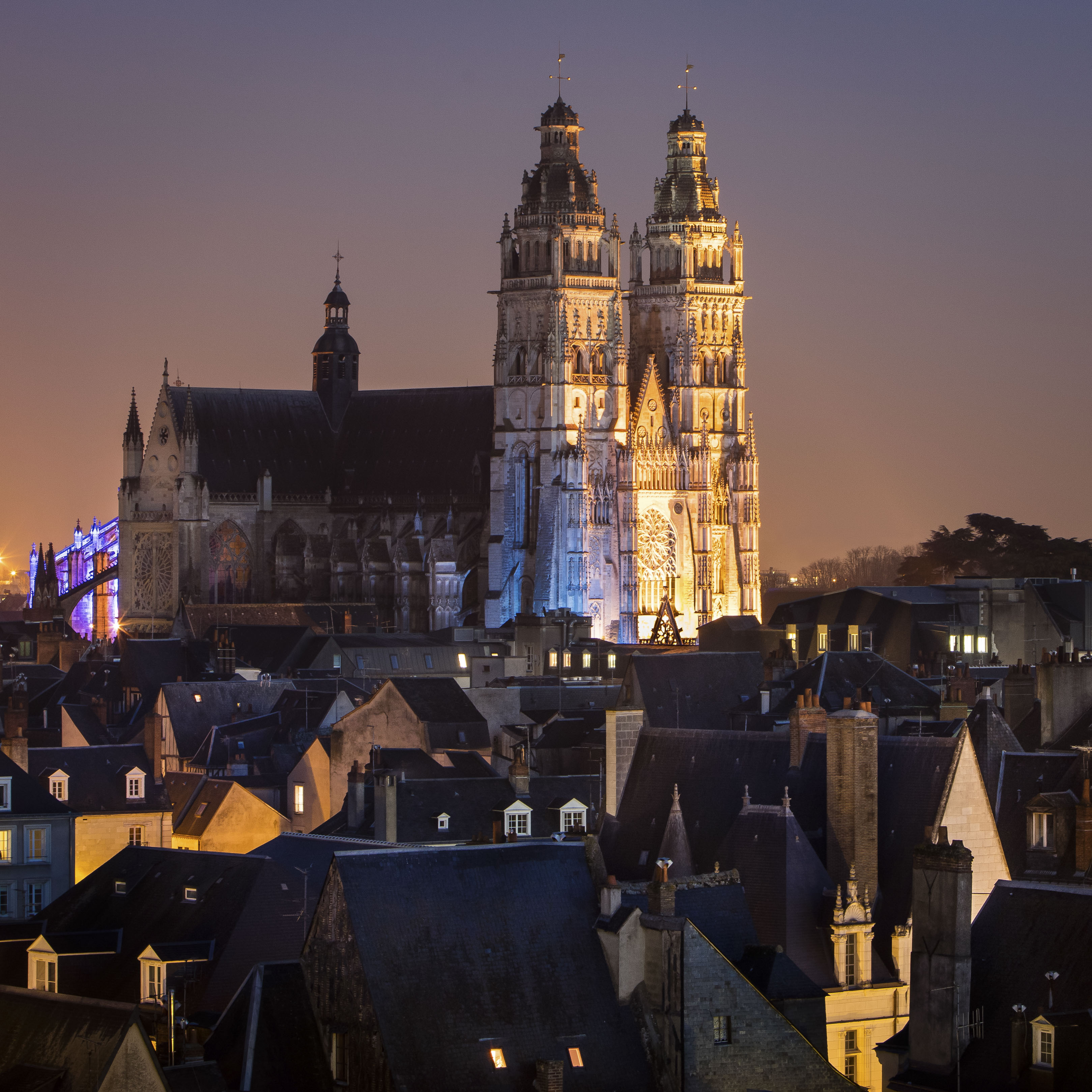 Cathédrale depuis la bibliothèque - Décembre 2016