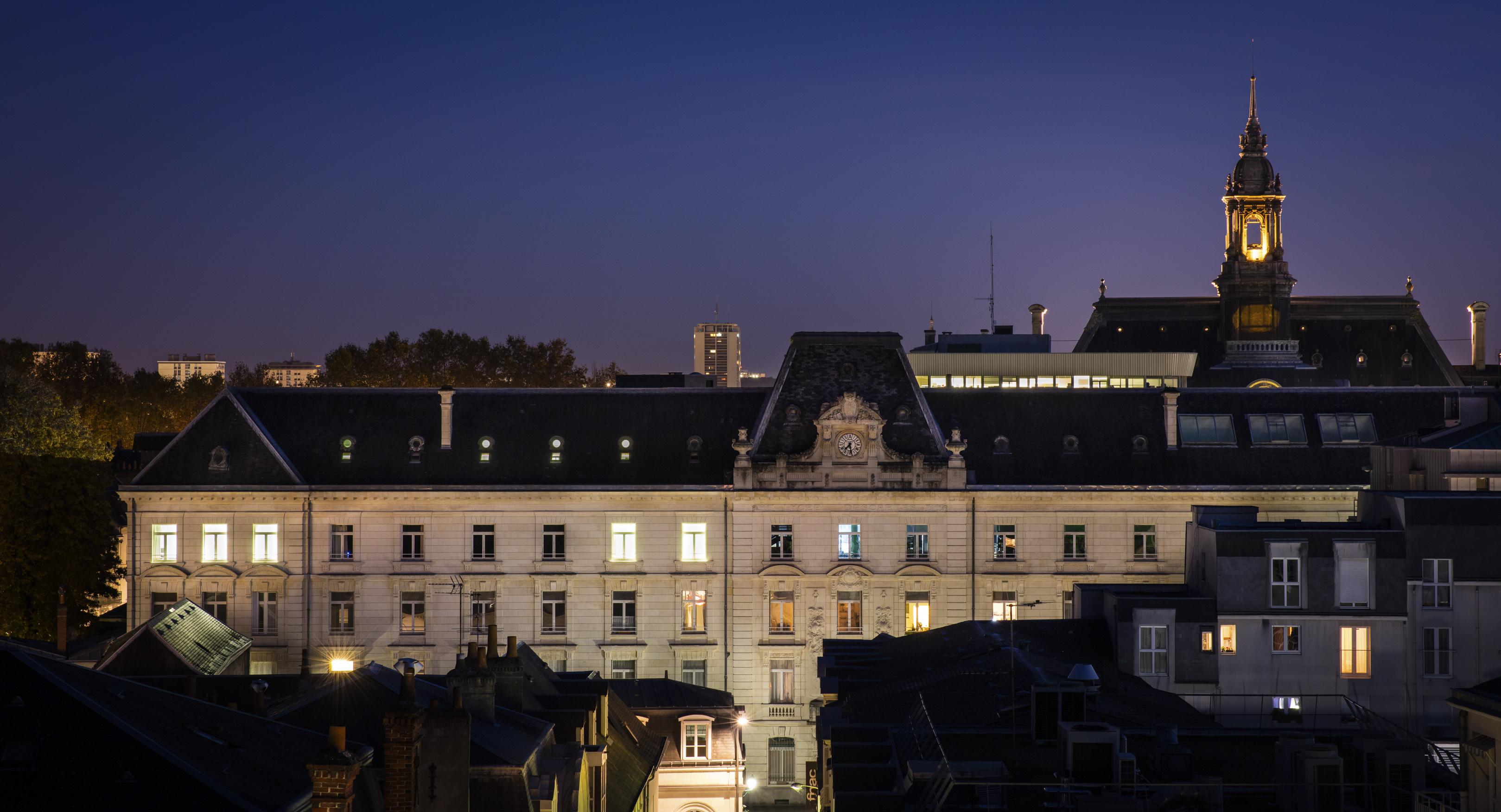 Lycée Descartes, depuis le Nouvel Olympia - Octobre 2016